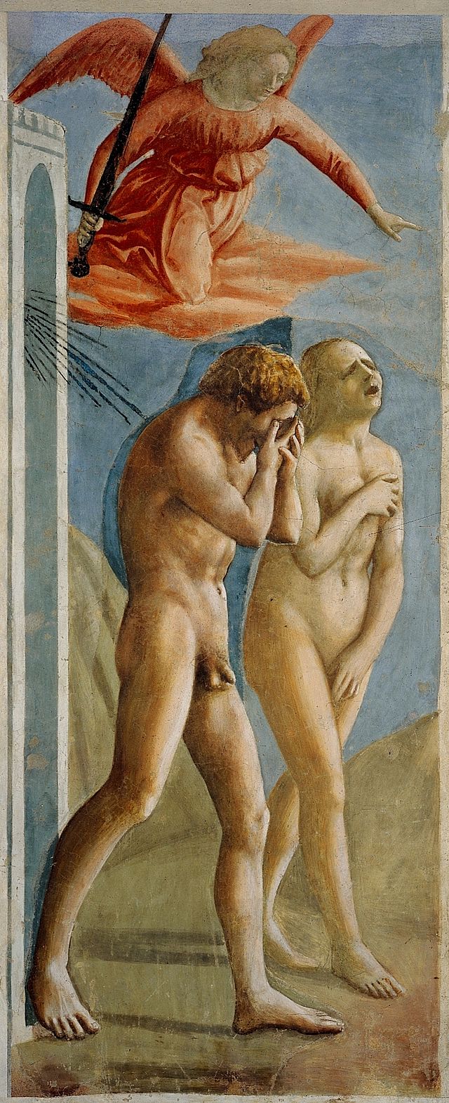 Masaccio: La expulsión de Adán y Eva del Paraíso terrenal. (1425-1428)