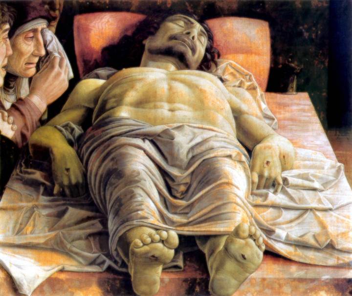 Andrea Mantegna: Lamentación sobre Crismo muerto 1501 