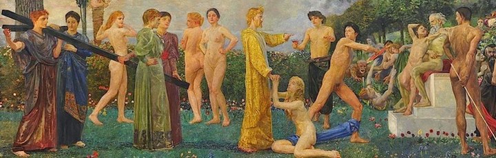 Max Klinger, Cristo sull'Olimpo (particolare) (1896)