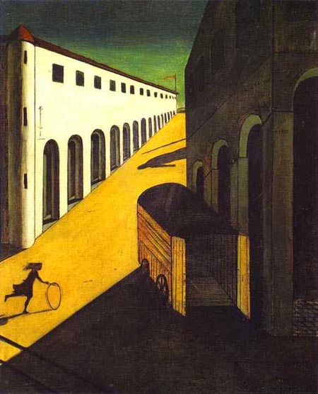 Chirico. Misterio y melancolia de una calle. 1914
