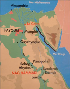 nh Localización del yacimiento de Nag Hammadi