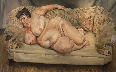 Benefits Supervisor Sleeping, 1995, retrato de "Big Sue" Tilley. La casa de subastas Christie's la vendió en Nueva York por 33.6 millones de dólares.
