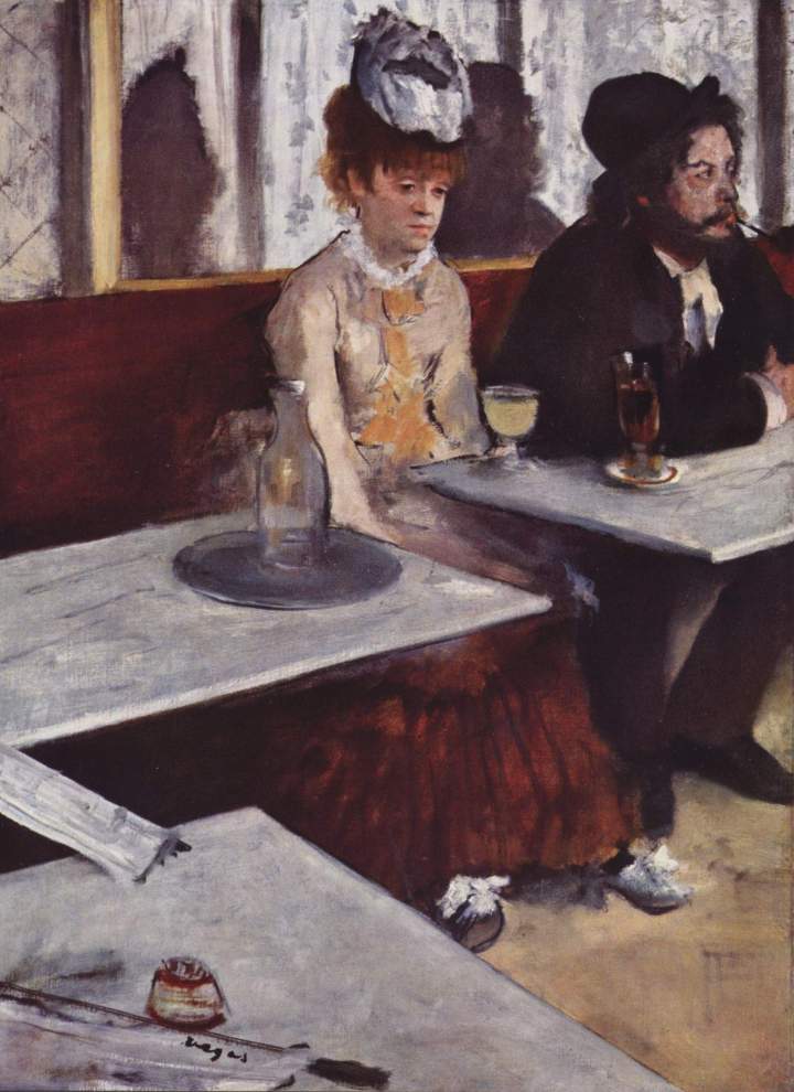 Degas: L'Absinthe, 1876, Museo D'Orsay.