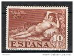 Sello 10 pts Maja desnuda de GOYA 1930