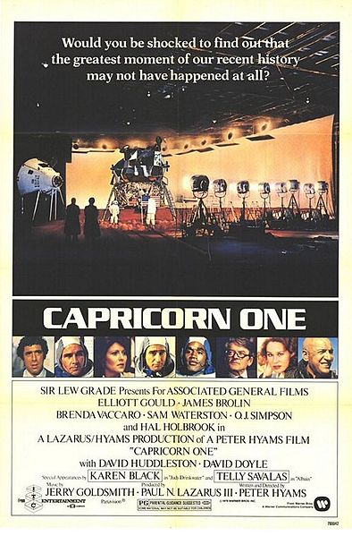 Cartel de Capricorn One (Hyams, 1977)