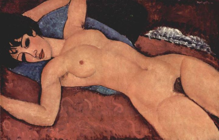 Red Nude ~ Amedeo Modigliani (1917)
