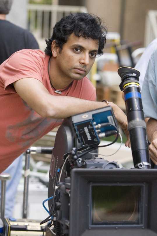 M. Night Shyamalan during the shooting of the film The Lady in the Water (2006)